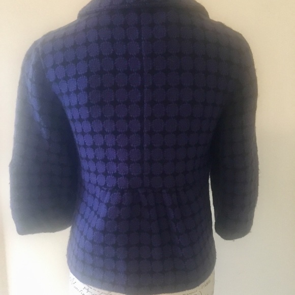 XS Kensie Crop Peplum Wool Jacket EUC SNAP CLOSURE - Picture 4 of 5